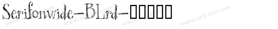 Serifonwide-BLrd字体转换