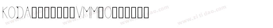 Koda135759-vmm2O字体转换