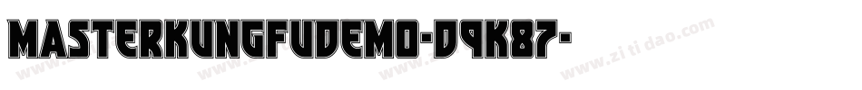 MasterKungFuDemo-d9K87字体转换