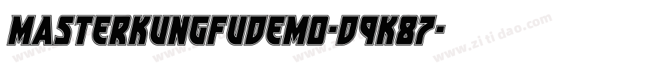 MasterKungFuDemo-d9K87字体转换