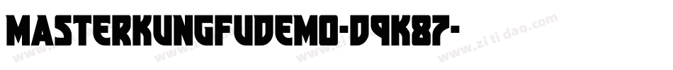 MasterKungFuDemo-d9K87字体转换