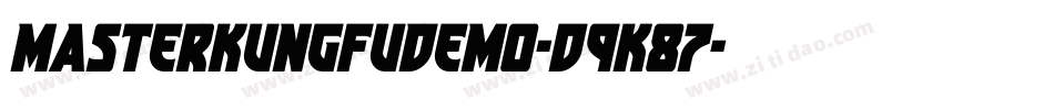 MasterKungFuDemo-d9K87字体转换