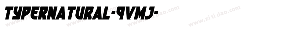 Typernatural-9Vmj字体转换