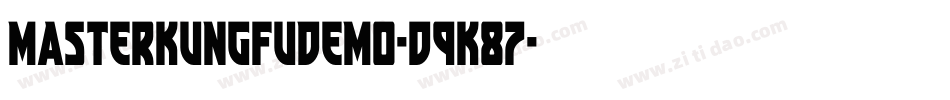 MasterKungFuDemo-d9K87字体转换
