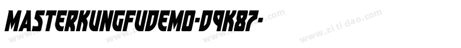 MasterKungFuDemo-d9K87字体转换