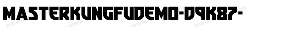 MasterKungFuDemo-d9K87字体转换