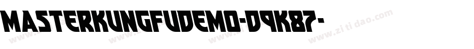 MasterKungFuDemo-d9K87字体转换