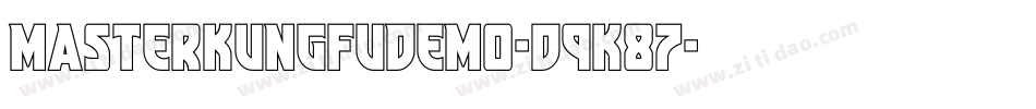 MasterKungFuDemo-d9K87字体转换