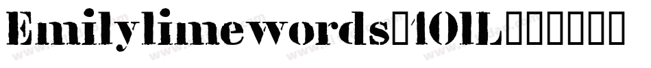 Emilylimewords-10lL字体转换