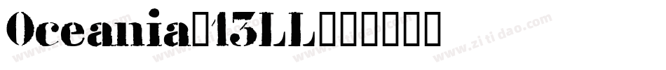Oceania-13LL字体转换