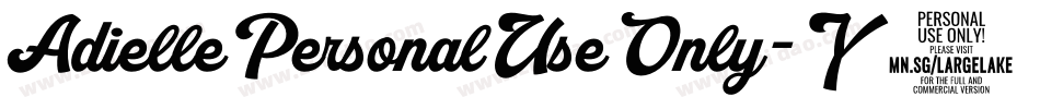 AdiellePersonalUseOnly-Y8YL字体转换