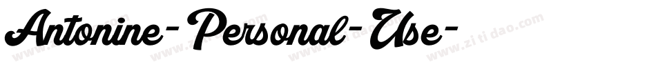 Antonine-Personal-Use字体转换