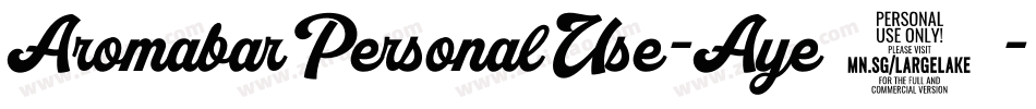AromabarPersonalUse-Aye6字体转换