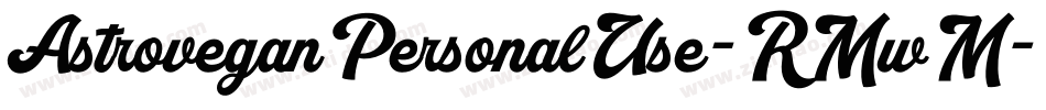 AstroveganPersonalUse-RMwM字体转换