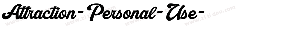 Attraction-Personal-Use字体转换