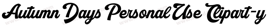 AutumnDaysPersonalUseClipart-yw3pq字体转换