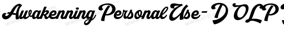 AwakenningPersonalUse-DOLPD字体转换