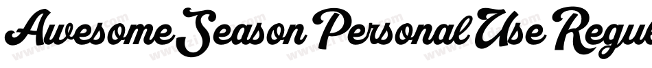 AwesomeSeasonPersonalUseRegular-ajYx字体转换
