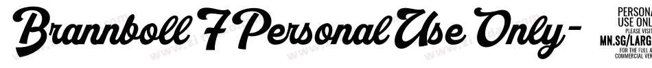 BrannbollFPersonalUseOnly-8wvz字体转换