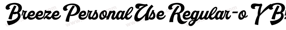 BreezePersonalUseRegular-oYBz字体转换