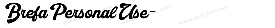 BrefaPersonalUse字体转换