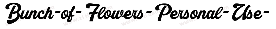 Bunch-of-Flowers-Personal-Use字体转换