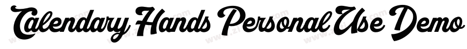 CalendaryHandsPersonalUseDemo-8zaZ字体转换
