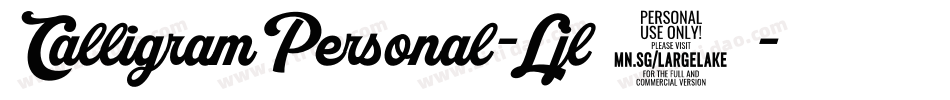 CalligramPersonal-Ljl5字体转换