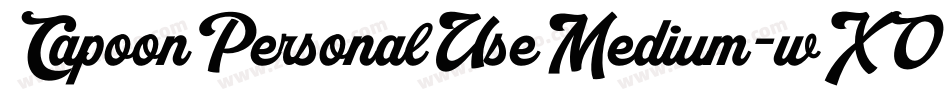 CapoonPersonalUseMedium-wXO3字体转换