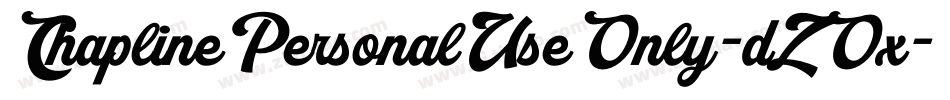 ChaplinePersonalUseOnly-dZOx字体转换