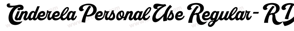 CinderelaPersonalUseRegular-RDvM字体转换