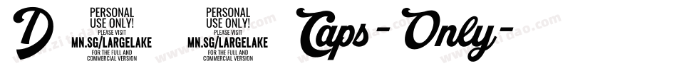 D44Caps-Only字体转换
