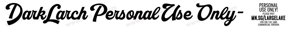 DarkLarchPersonalUseOnly-41JW字体转换