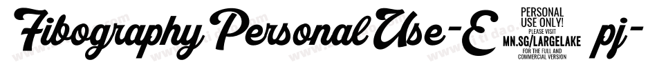 FibographyPersonalUse-E6pj字体转换