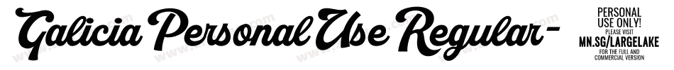 GaliciaPersonalUseRegular-3zayp字体转换