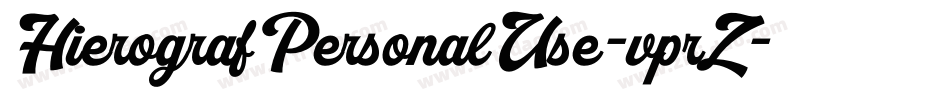 HierografPersonalUse-vprZ字体转换