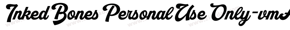 InkedBonesPersonalUseOnly-vmALO字体转换