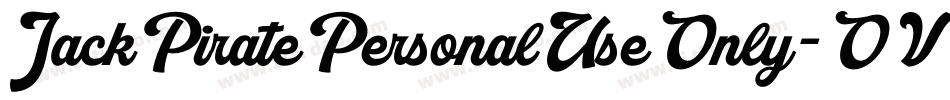 JackPiratePersonalUseOnly-OVGJP字体转换