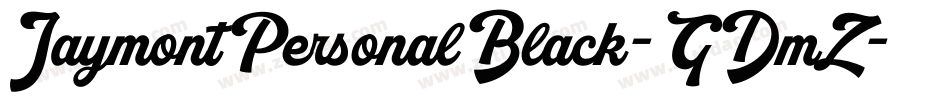 JaymontPersonalBlack-GDmZ字体转换