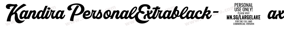 KandiraPersonalExtrablack-9axK字体转换