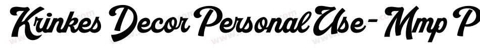 KrinkesDecorPersonalUse-MmpP字体转换 KrinkesDecorPersonalUse-MmpP字体转换