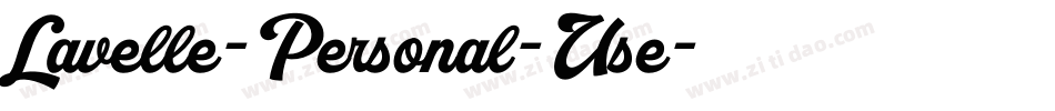 Lavelle-Personal-Use字体转换