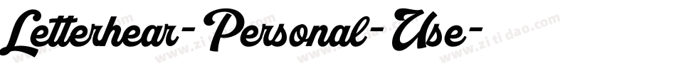 Letterhear-Personal-Use字体转换
