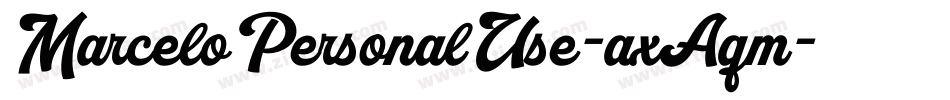 MarceloPersonalUse-axAqm字体转换