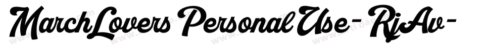 MarchLoversPersonalUse-RjAv字体转换