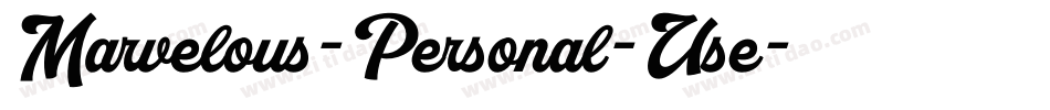 Marvelous-Personal-Use字体转换