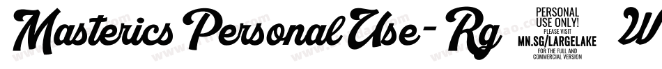 MastericsPersonalUse-Rg4W字体转换