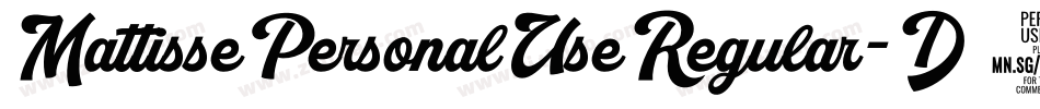 MattissePersonalUseRegular-D9VD字体转换 MattissePersonalUseRegular-D9VD字体转换