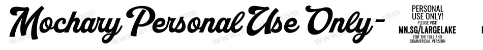 MocharyPersonalUseOnly-46wl字体转换