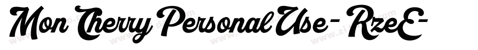 MonCherryPersonalUse-RzeE字体转换